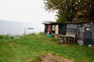 Fiskerskurene ved Mogenstrup Strand